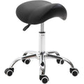 Adjustable Cosmetic Stool, 360° Rotate, Faux Leather Homcom