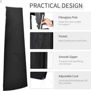 Outsunny Garden Parasol Cover Waterproof Outdoor Cantilever Banana Umbrella Protector 300D Oxford Fabric 200 x 50/80 cm Outsunny