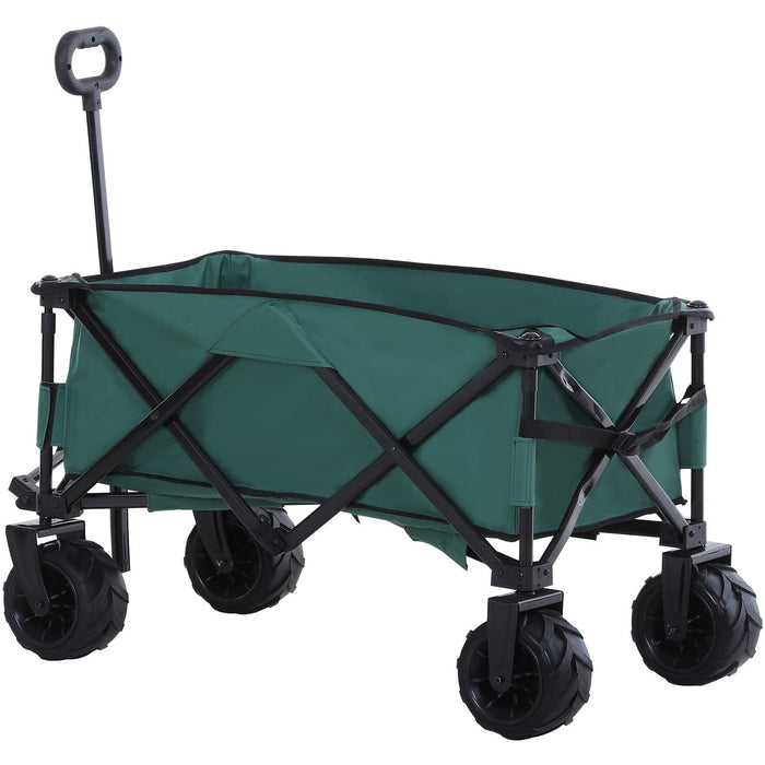 Folding Trolley For Beach, Garden, Camping, Green