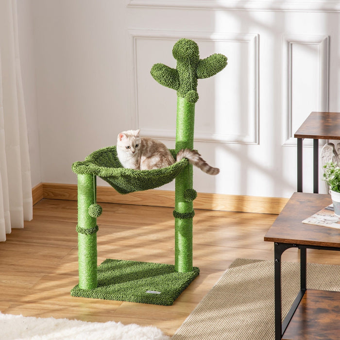 Cactus Cat Scratching Post, Hammock Bed, Dangling Ball