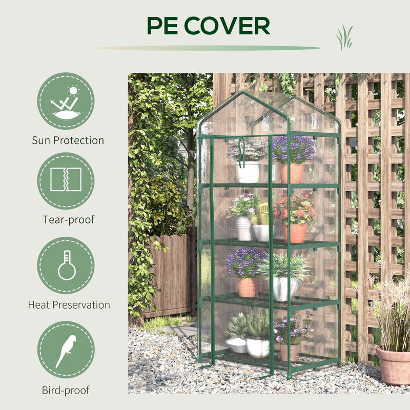 Mini Greenhouse - Plants & Veggies - 160x70x50 cm - Clear