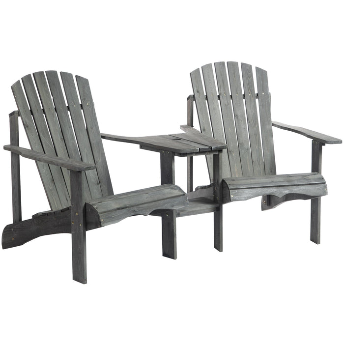Double Adirondack Chairs With Table