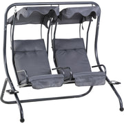 Canopy Swing Seat, Modern Garden Swing Seat, Outdoor Outsunny
