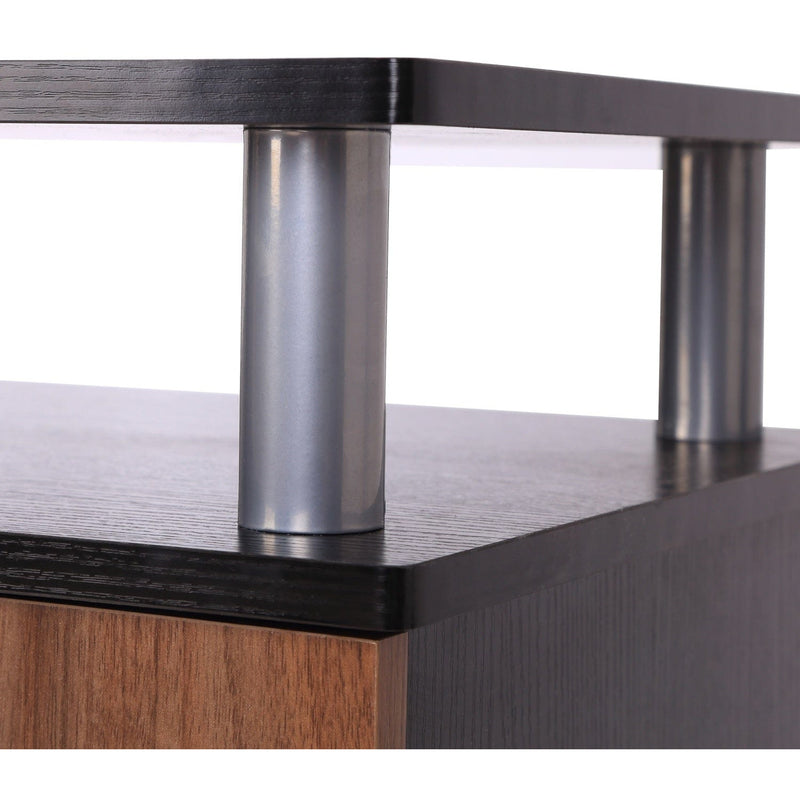 Modern Black TV Cabinet, Doors (Fits up to 50" TVs)