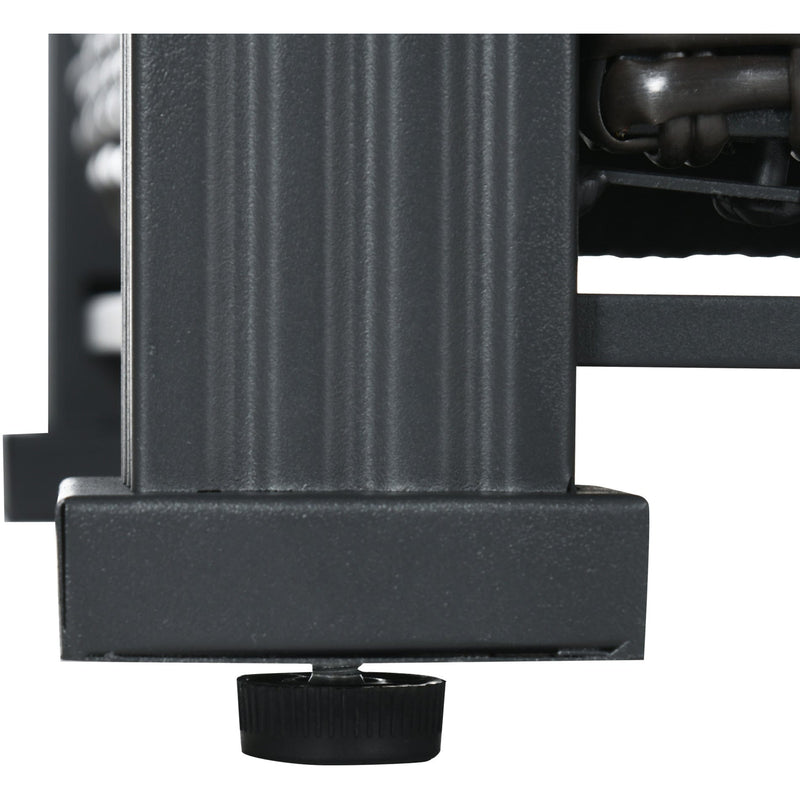 Rattan Gas Fire Pit with Marble Top Black