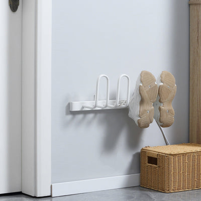 2-Pair Wall Mounted Electric Shoe Dryer - White Homcom