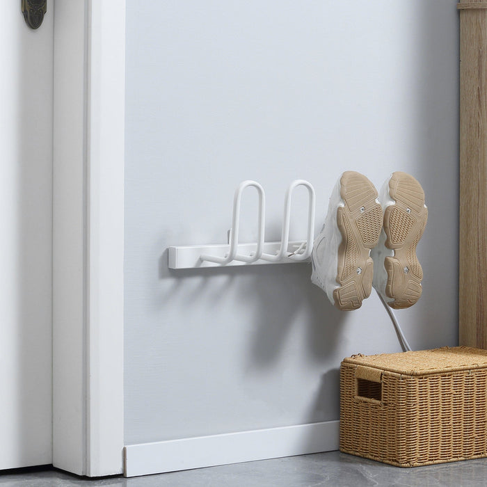 2-Pair Wall Mounted Electric Shoe Dryer - White