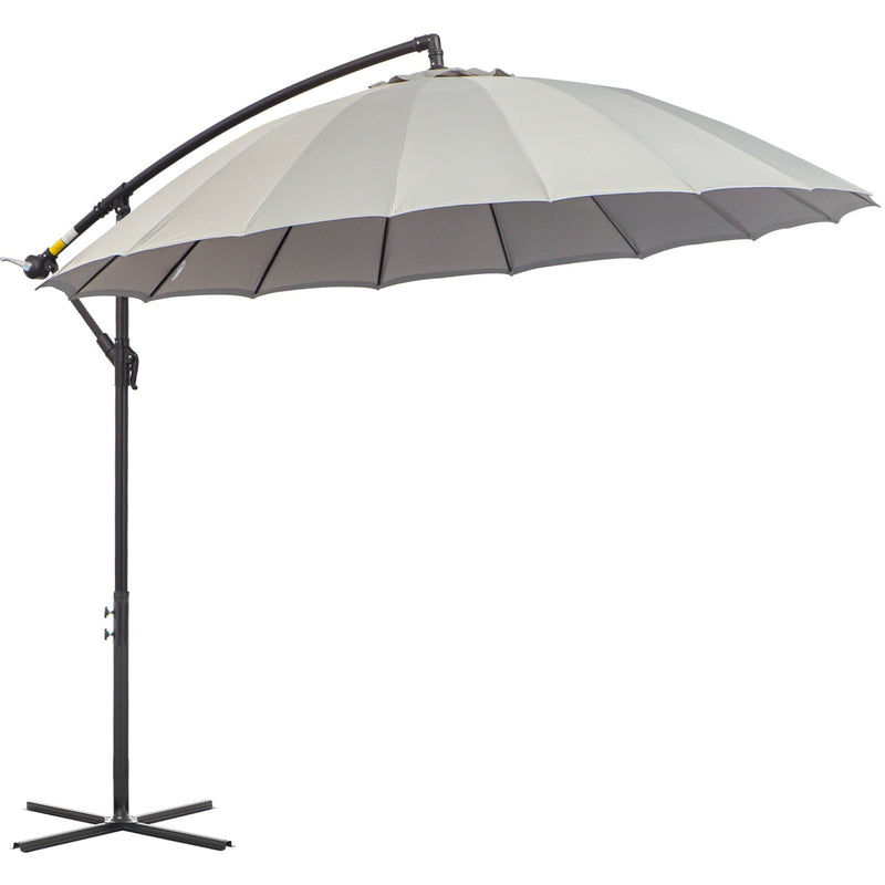 3m Shanghai Cantilever Parasol - Crank Handle, 18 Ribs