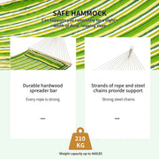 Camping Hammock, Outdoor Swing, 188Lx140W cm Outsunny