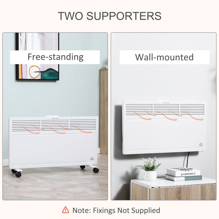 Convector Radiator Heater, 2 Settings, Adjustable Thermostat