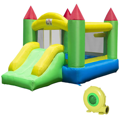 Kids' Inflatable Bouncy Castle With Blower Homcom