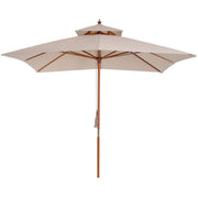 Pagoda Style Large Patio Parasol Outsunny