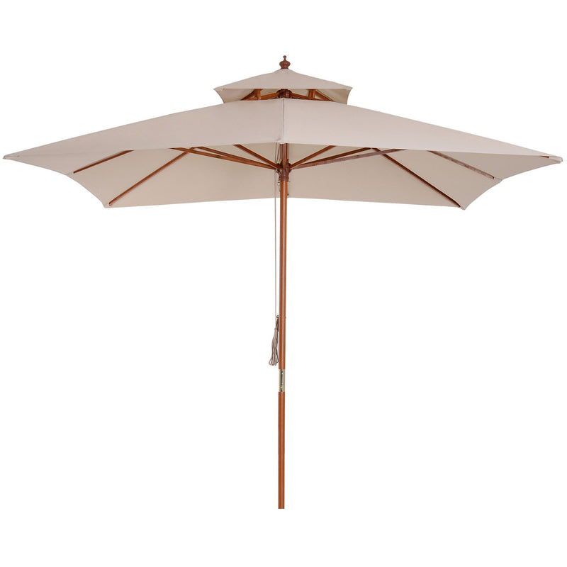 Pagoda Style Large Patio Parasol Outsunny