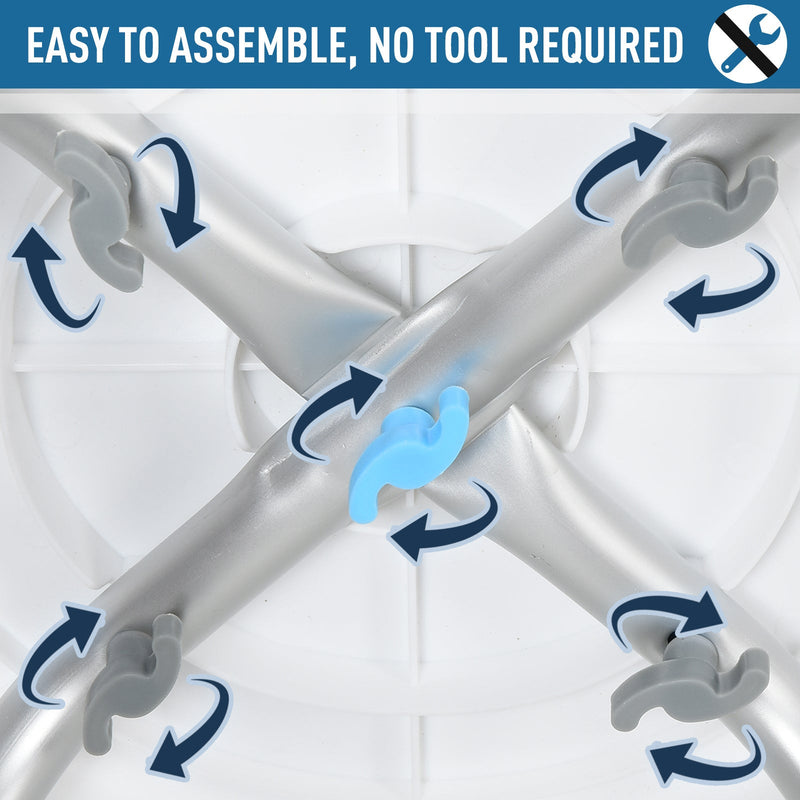 360° Swivel Bath Stool With Adjustable Height