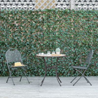 Expanding Trellis Fence, 2m x 1m, Artificial, Telescopic Outsunny