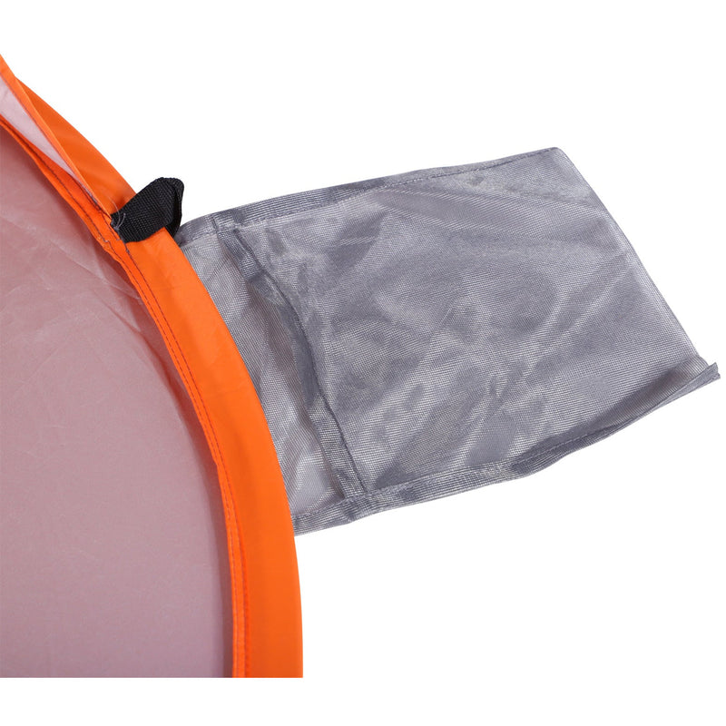 Pop Up Beach Tent for 1-2 Persons with Mesh Windows, Orange