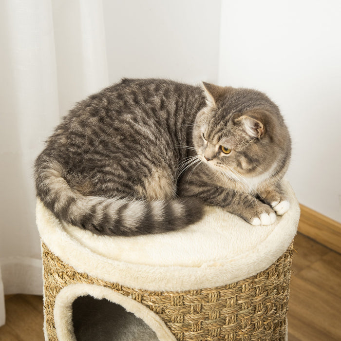 Cat Scratch Barrel, Sisal & Seaweed Rope, Climbing Tower