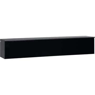 Floating 70" TV Unit in Grey & Black Gloss Homcom