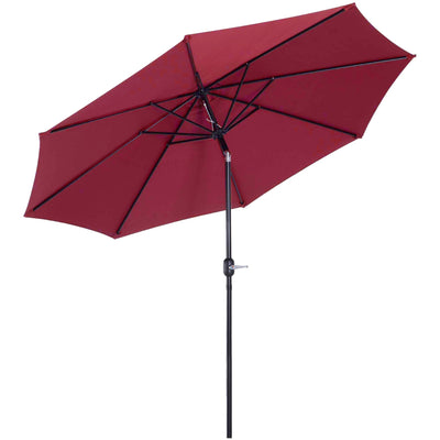3m Tilting Garden Parasol with Crank Handle Outsunny