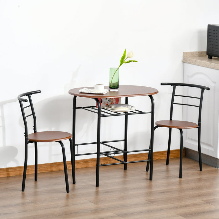 3-Piece Dining Table and Chairs For Small Spaces