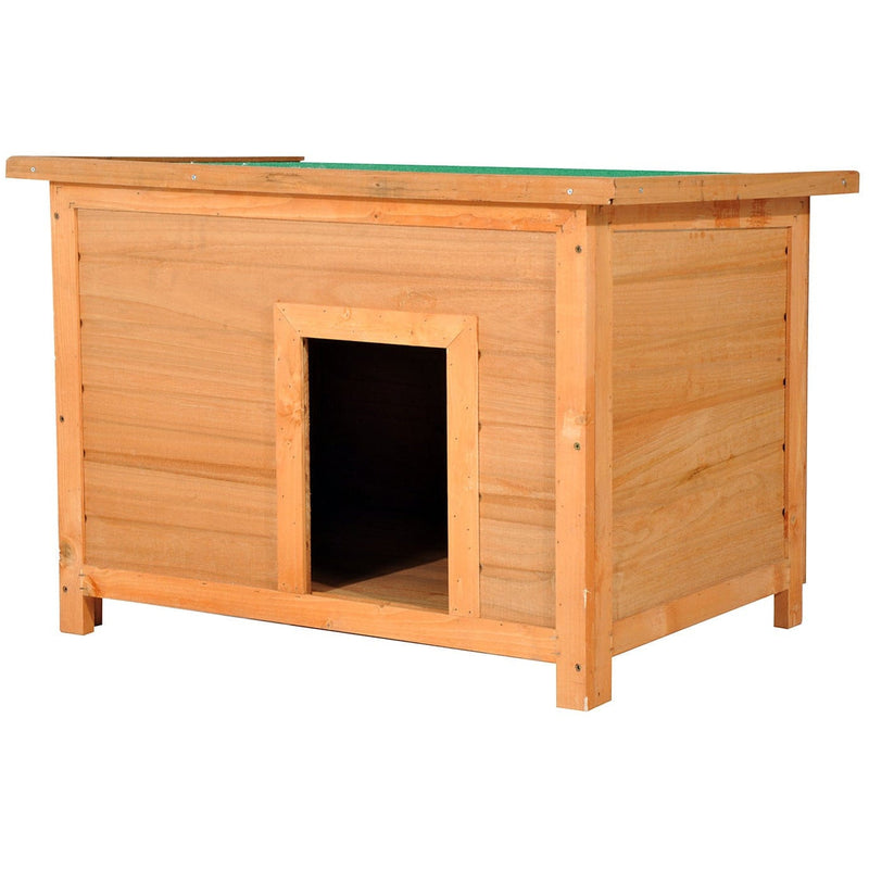 Elevated Outdoor Wooden Dog Kennel, 85cm