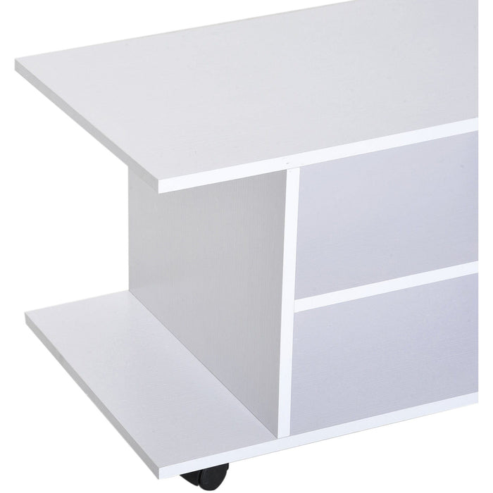 Compact TV Stand with Shelves, (80x40x40cm)