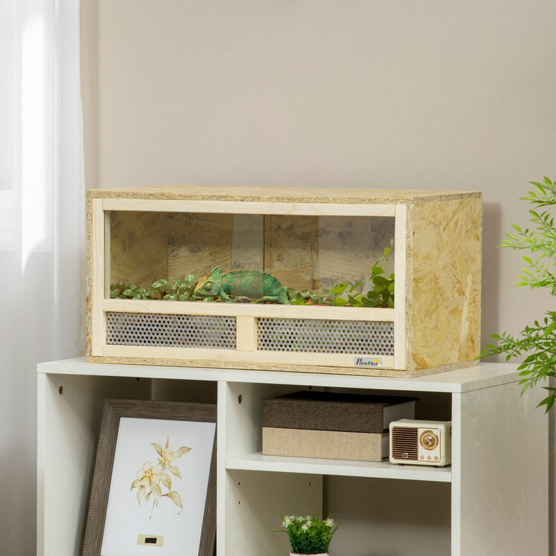 Reptile House With Transparent Doors - For Lizards
