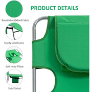 Sun Lounger With Face Hole Outsunny