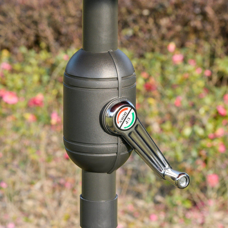 Round Patio Parasol, 2.5m, Tilt Crank, 18 Ribs