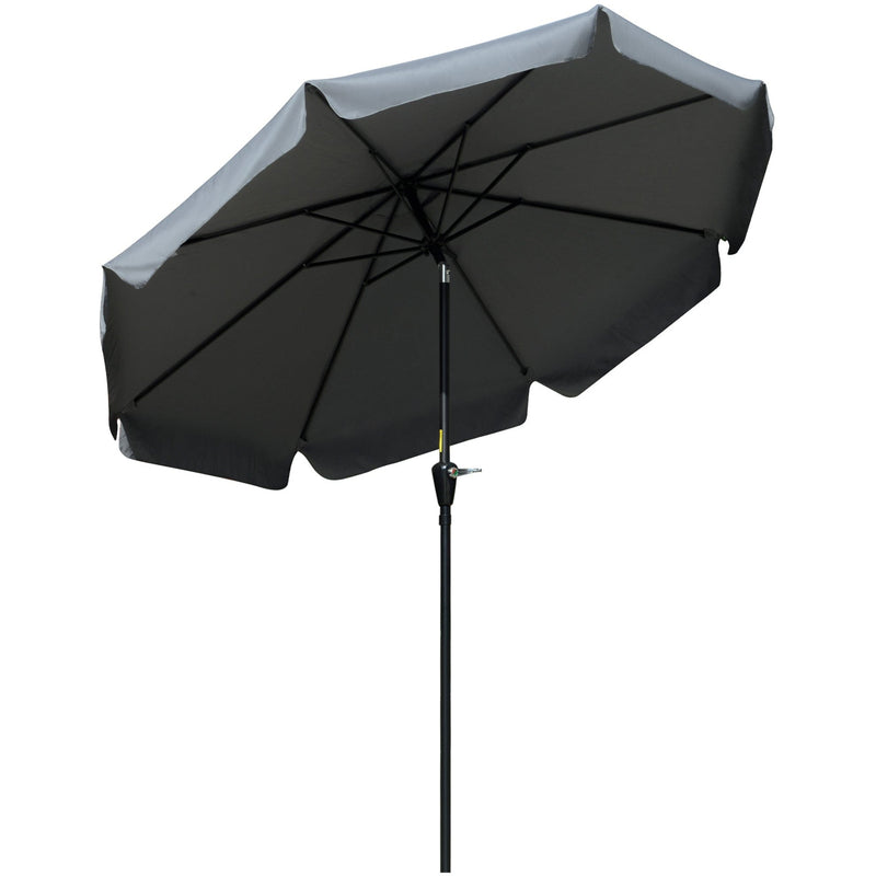 2.5m Tilting Parasol - Scalloped Edge, Vented Top