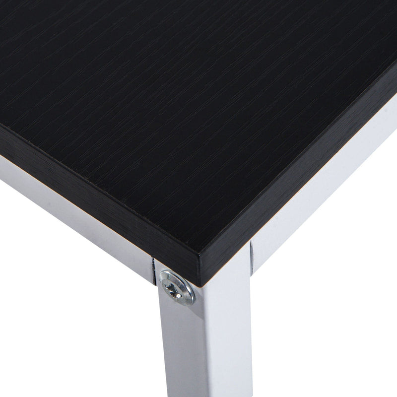 Computer Desk with Bookshelf, Metal Frame