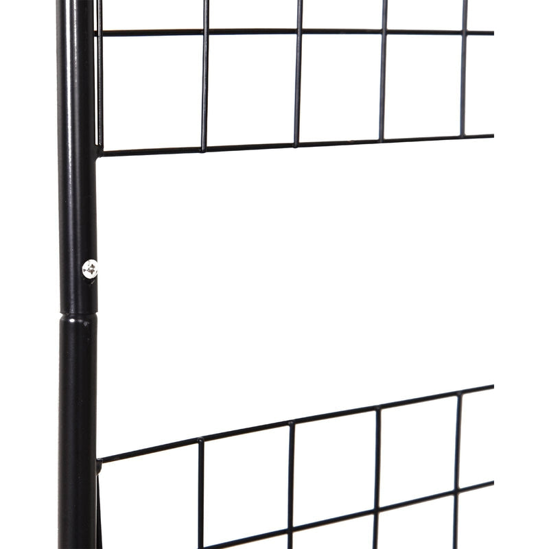 Metal Garden Pergola, Steel Frame, for Plants & Trellis Outsunny