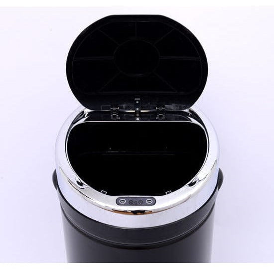 42L Stainless Steel Motion Sensor Kitchen Bin, Black