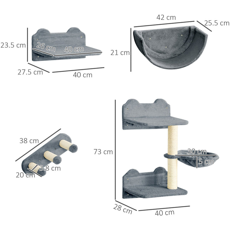 Wall Mounted Shelves For Cats Pawhut