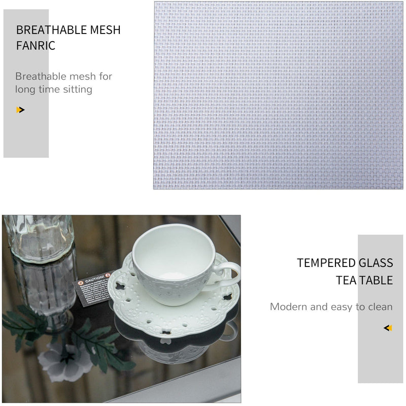 3-Piece Sun Loungers With Table