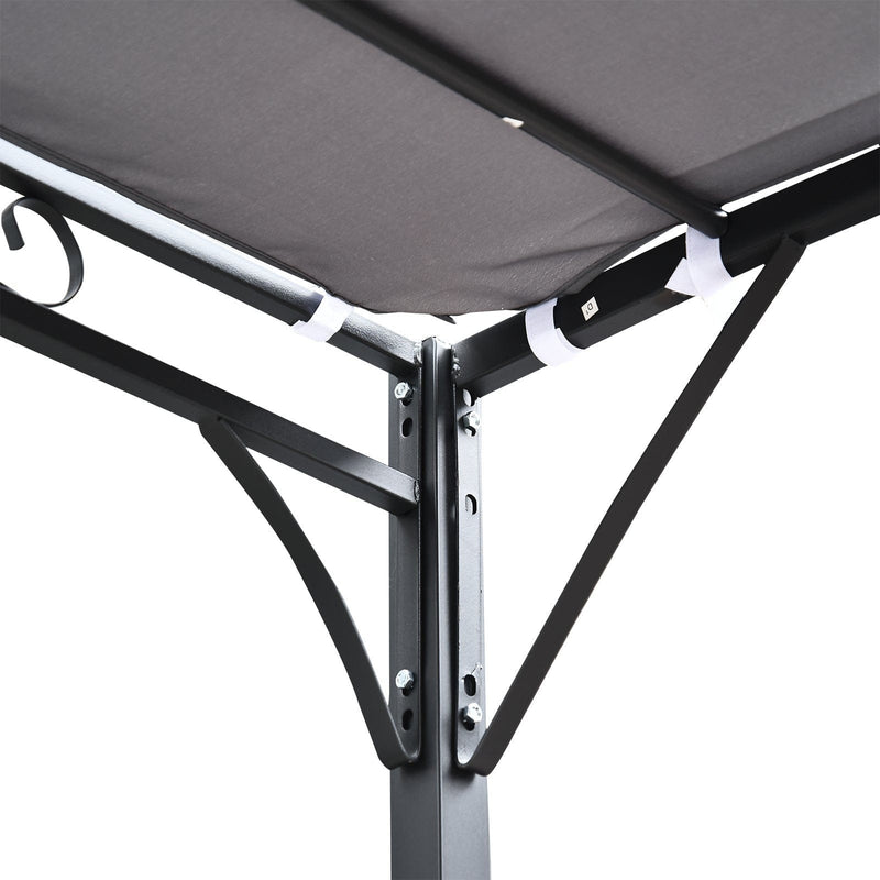 3x3m Elegant Metal Pergola Canopy