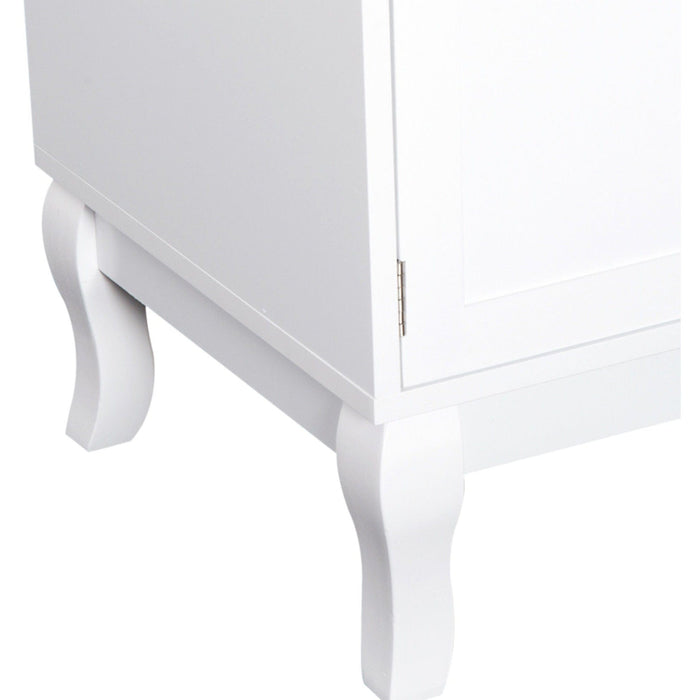 Elegant TV Cabinet With Storage, White