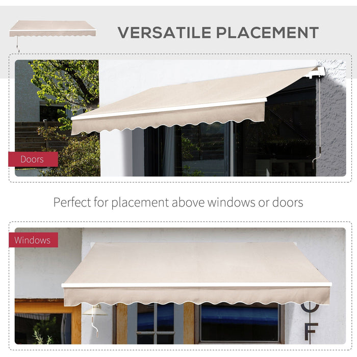 Retractable Awning For House, 3.5M x 2.5M