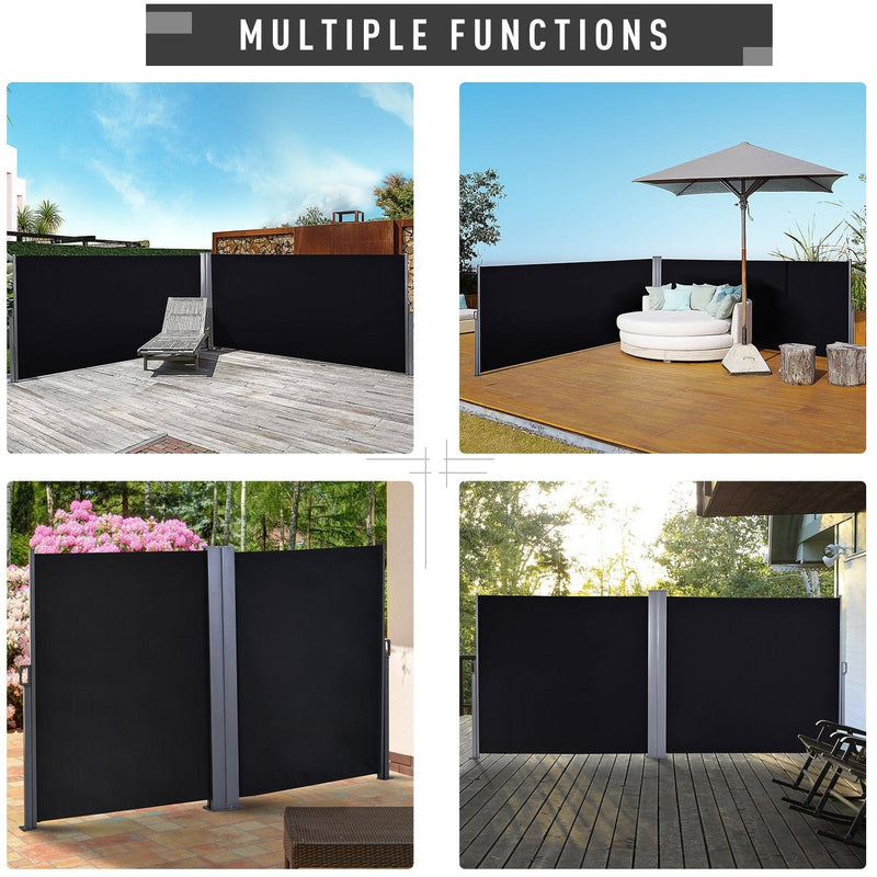 Double Pull Out Side Awning, 6 x 1.6m