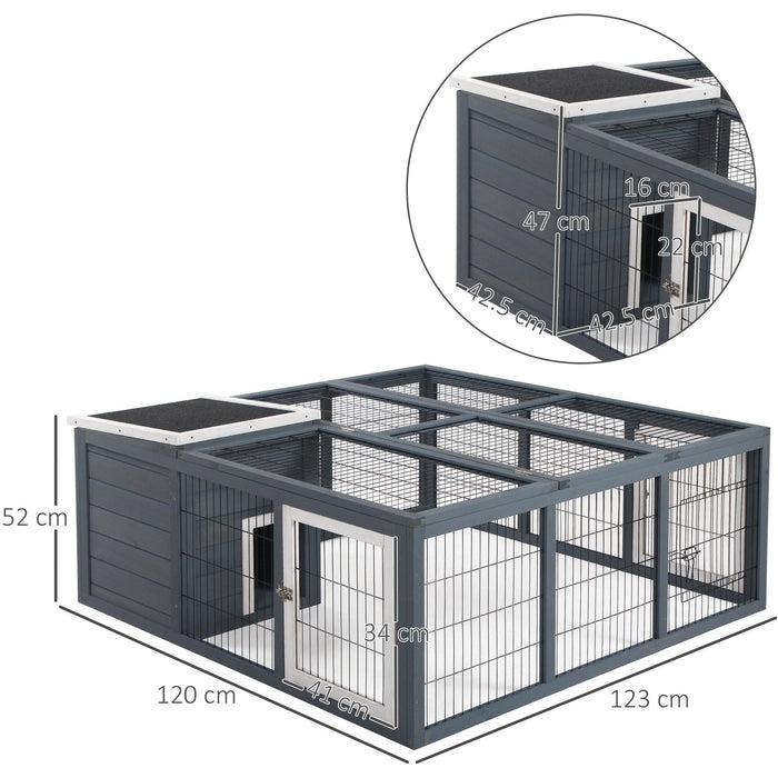 Rabbit Hideaway with Openable Main House