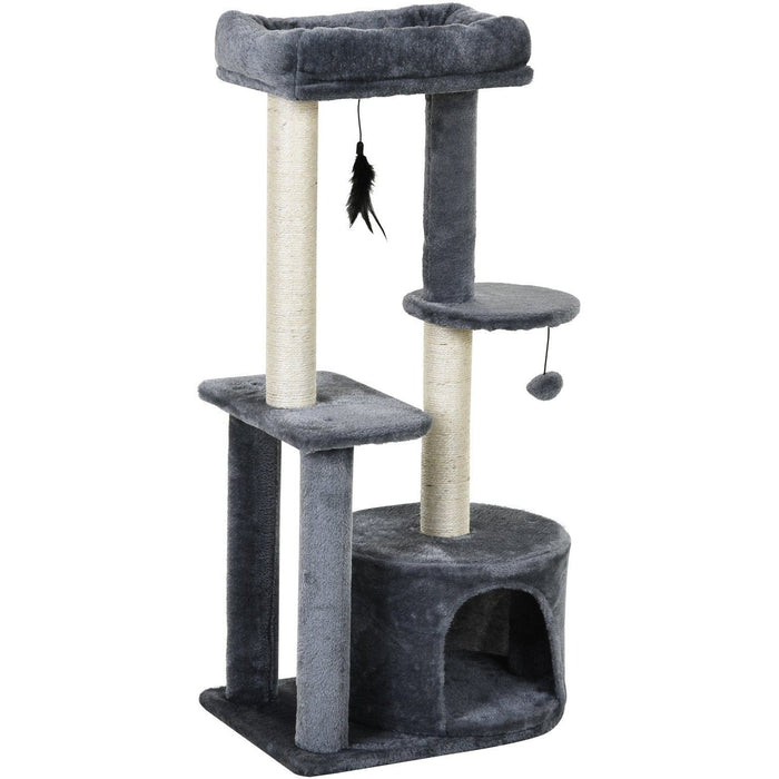 Multi-Activity Cat Tree Scratching Post, Perch House, Toys