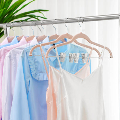 Trousers Hangers with Custom Clips (12 Pack) Songmics