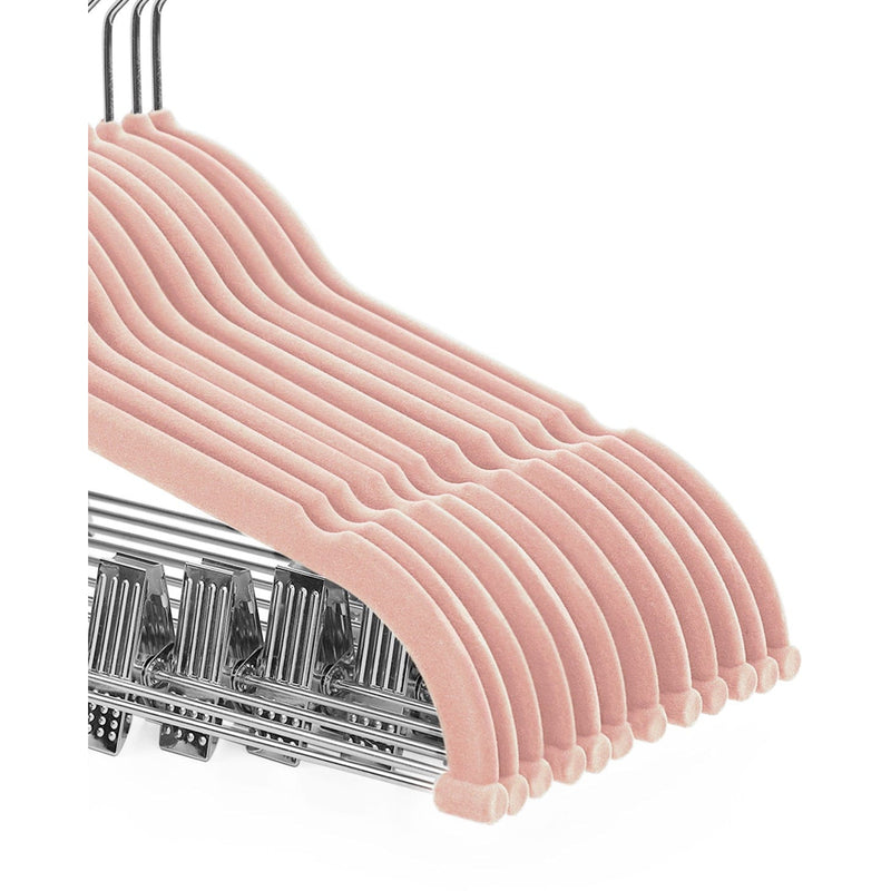 Trousers Hangers with Custom Clips (12 Pack) Songmics