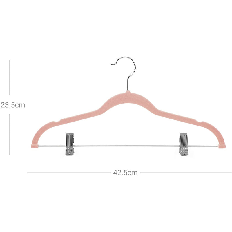 Trousers Hangers with Custom Clips (12 Pack) Songmics