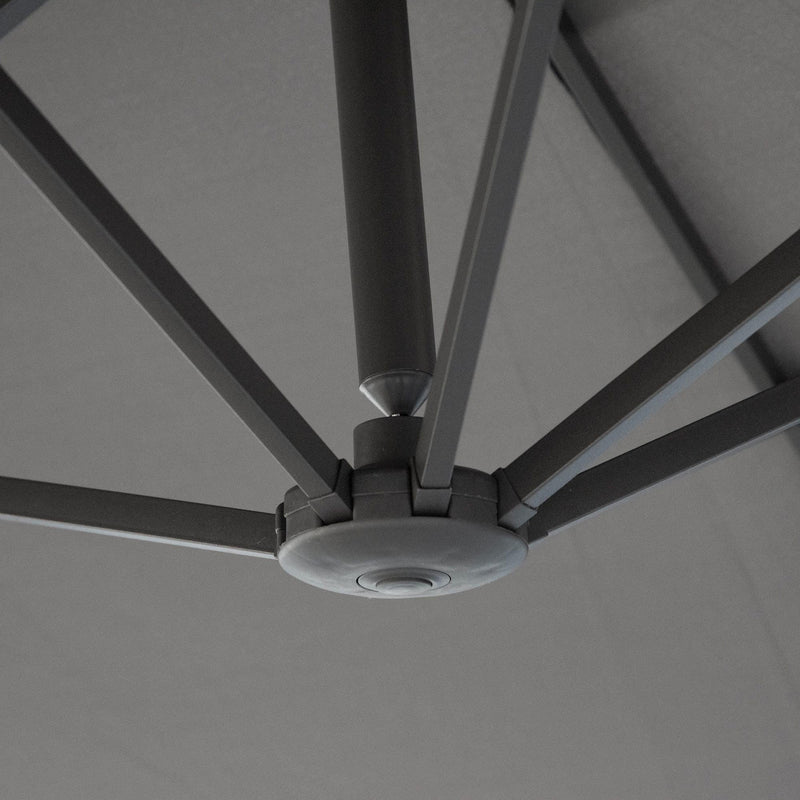 4.6m Double Sided Parasol With Crank Handle, No Base Outsunny