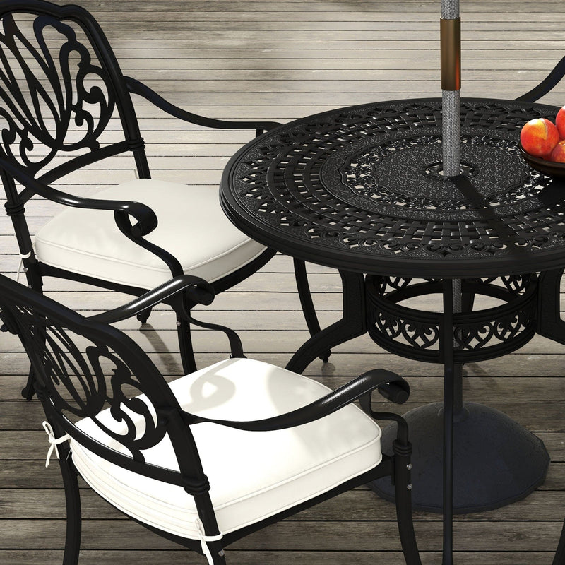 Aluminium 4 Seater Outdoor Dining Set