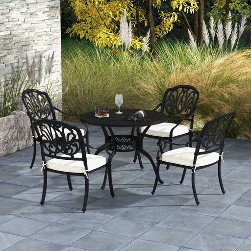 Aluminium 4 Seater Outdoor Dining Set