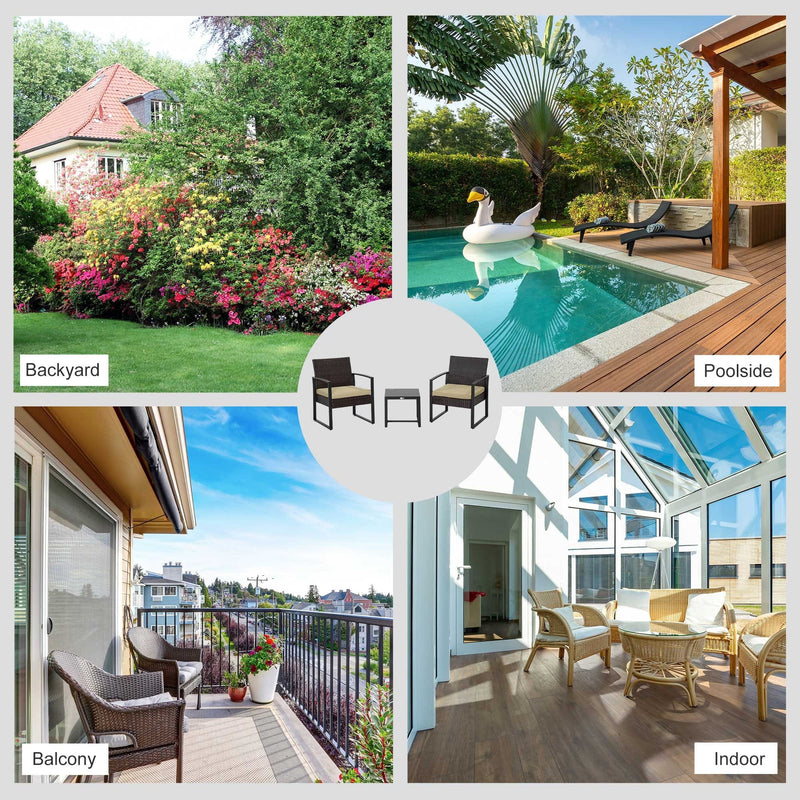 Rattan Bistro Set For 2