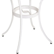 3pc White Metal Bistro Set Outsunny