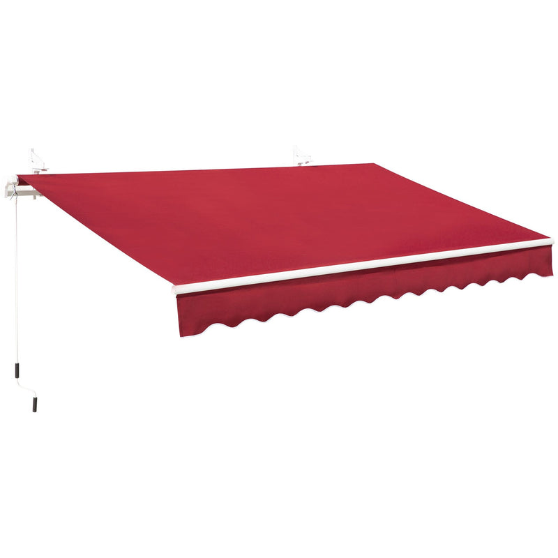 Awning Canopy Retractable, Manual Operation, 4x2.5m